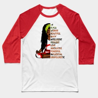 I'm black woman beautiful magic intelligent..black queen gift Baseball T-Shirt